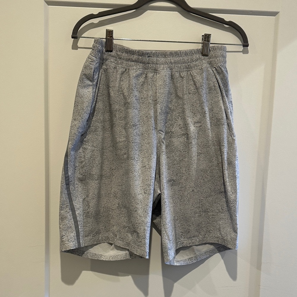 Lululemon Men's Heathered Gray Athletic Shorts